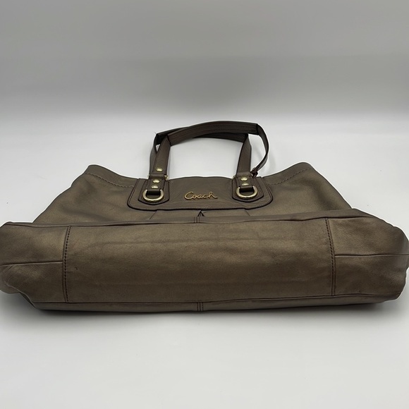 Coach Ashley NoE1261-F15513 Leather Bronze Carryall Shoulder Bag - Picture 4 of 13